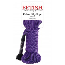 Фиолетовая веревка для фиксации Deluxe Silky Rope - 9,75 м.