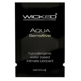 Мягкий лубрикант на водной основе WICKED AQUA Sensitive - 3 мл.