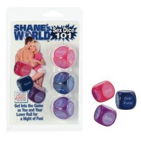 Набор из трех игральных костей Shanes World Sex Dice 101