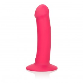 Розовый перезаряжаемый фаллоимитатор Luxe Touch-Sensitive Vibrator - 16,5 см.