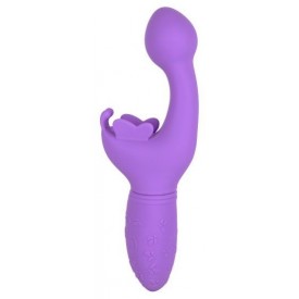 Фиолетовый вибратор-кролик Rechargeable Butterfly Kiss